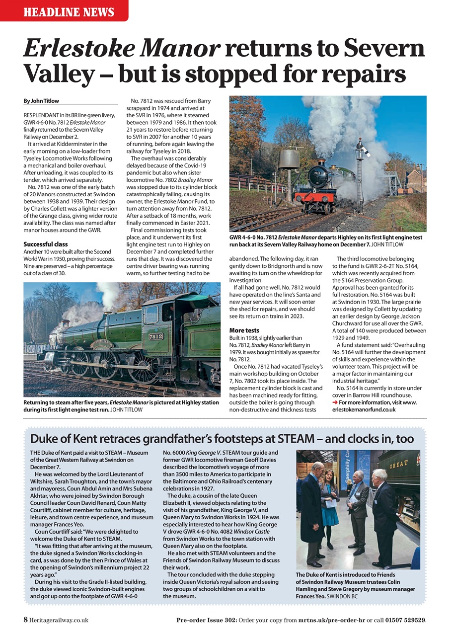 Heritage Railway Preview Pages