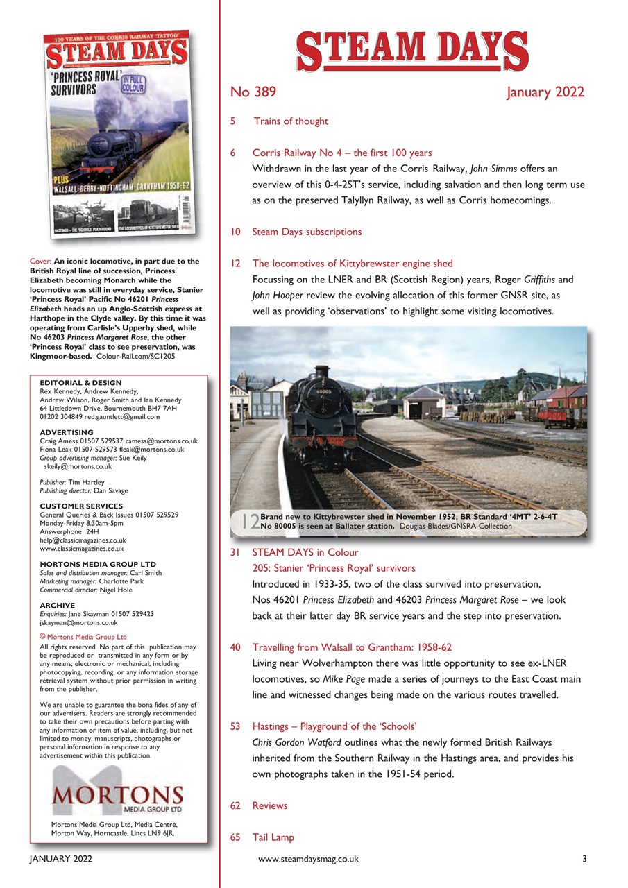 Steam Days Preview Pages