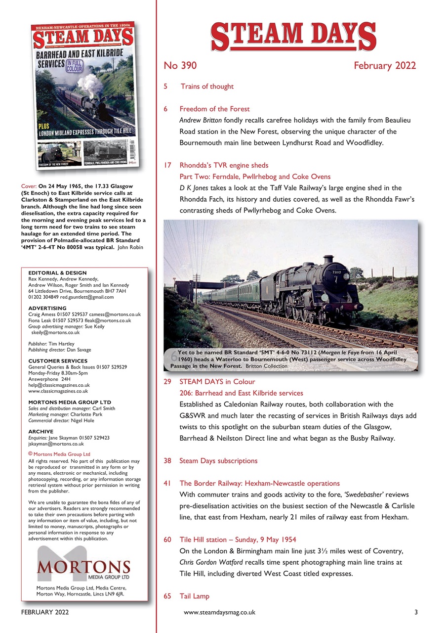 Steam Days Preview Pages