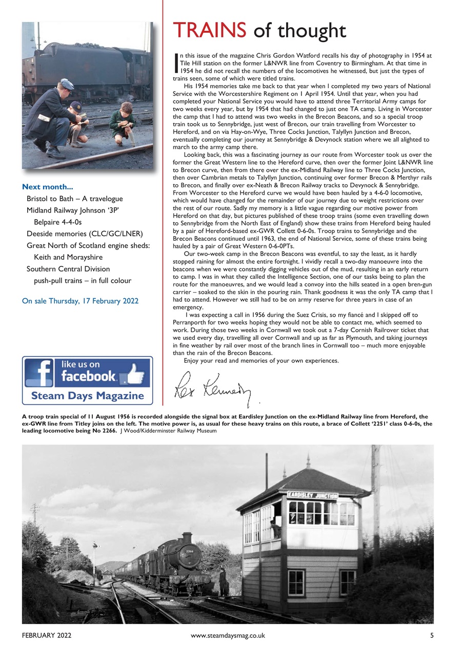 Steam Days Preview Pages