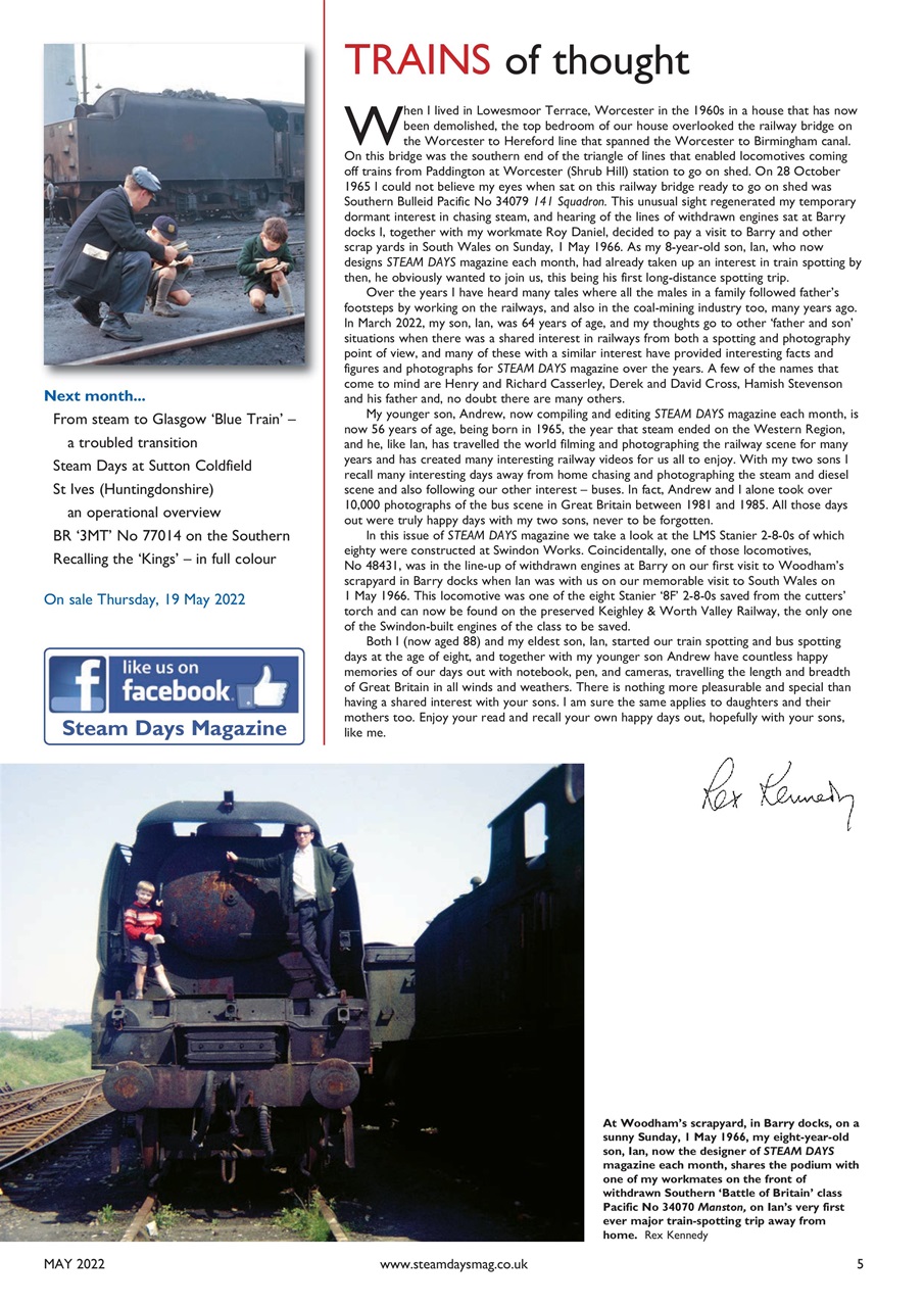 Steam Days Preview Pages