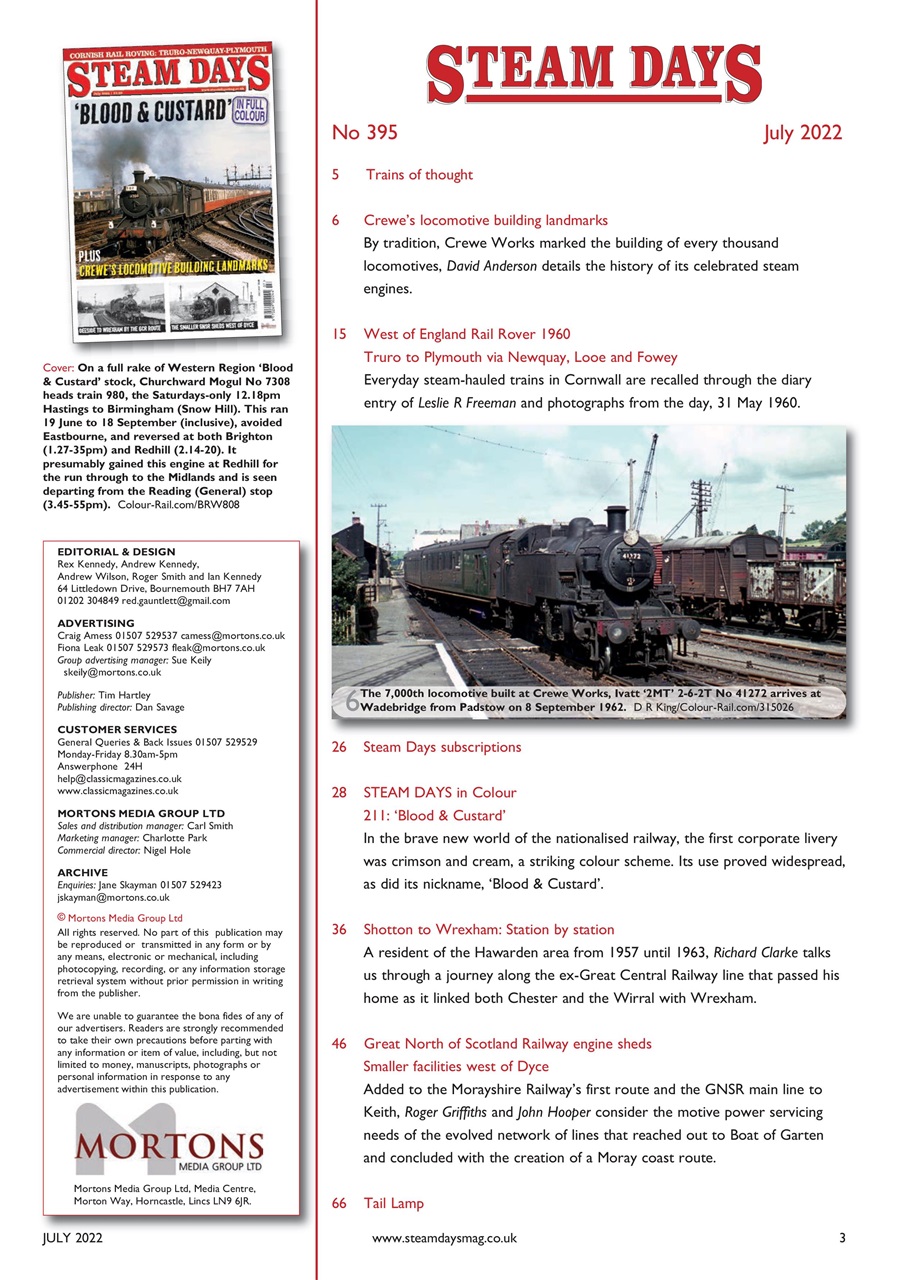 Steam Days Preview Pages