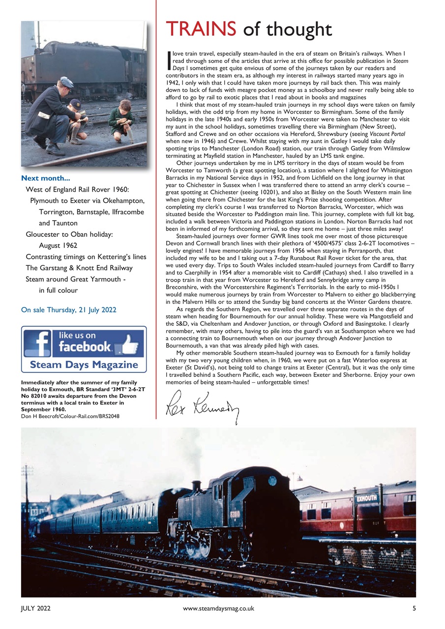 Steam Days Preview Pages