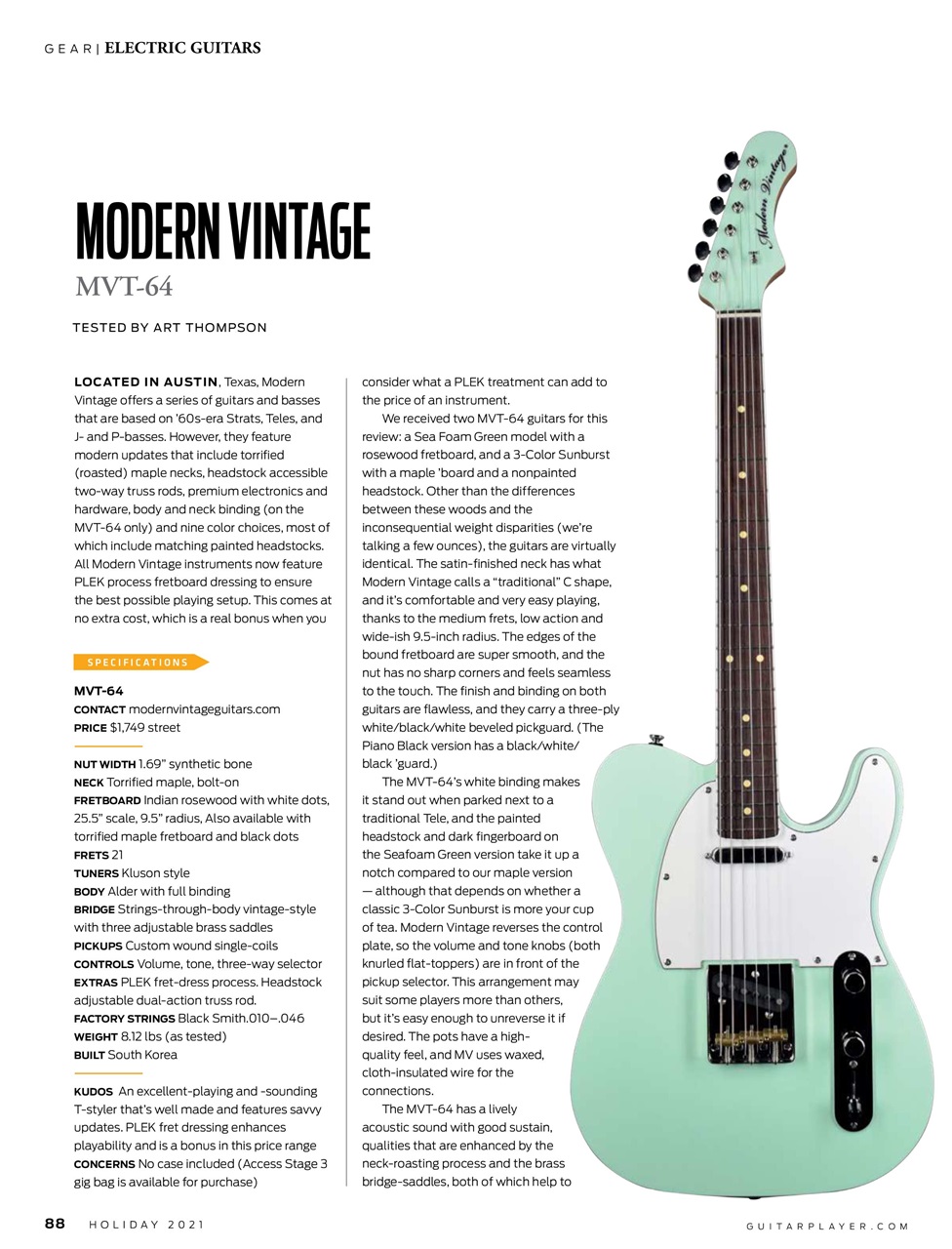 Guitar Player Preview Pages