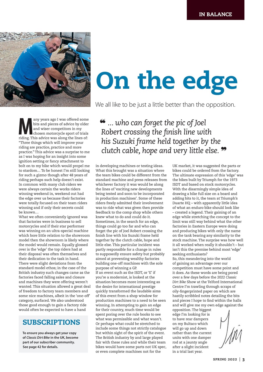 Classic Dirt Bike Preview Pages