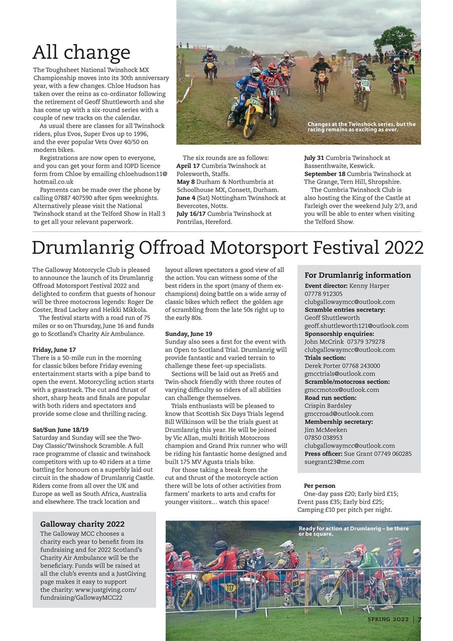 Classic Dirt Bike Preview Pages