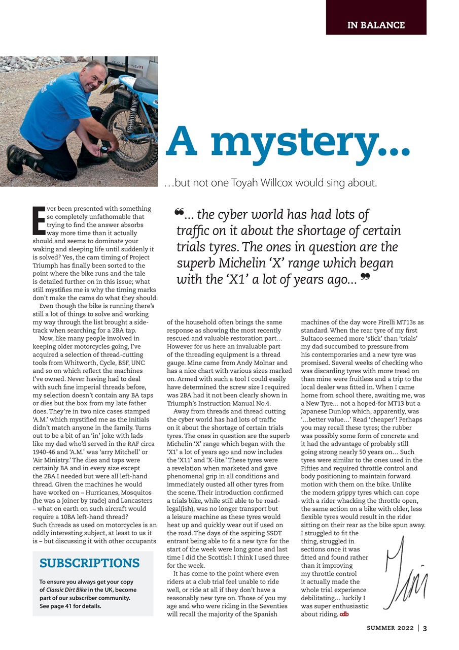 Classic Dirt Bike Preview Pages