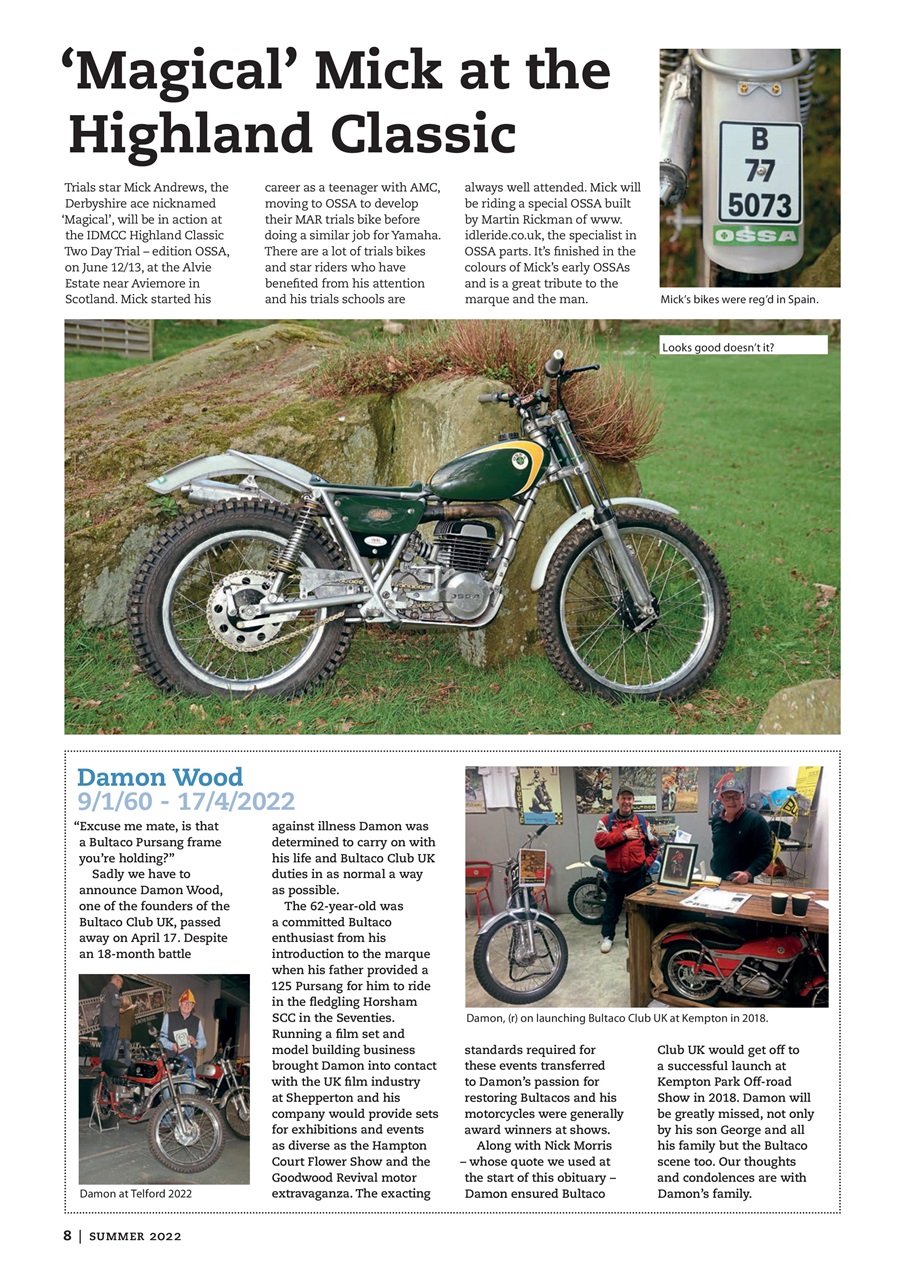 Classic Dirt Bike Preview Pages