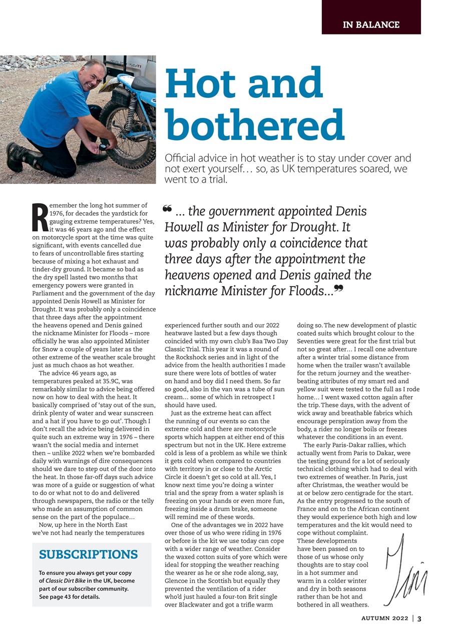 Classic Dirt Bike Preview Pages