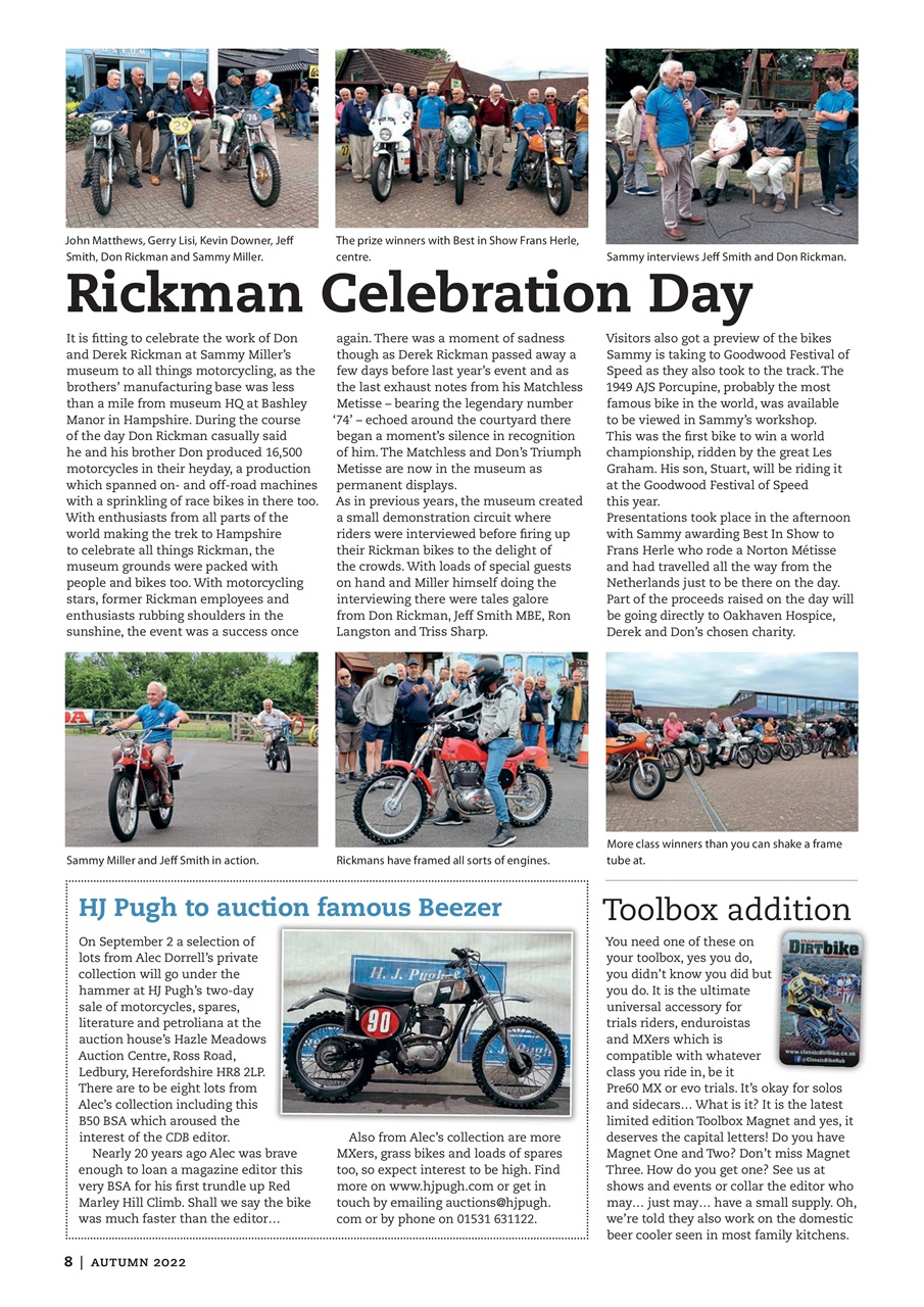 Classic Dirt Bike Preview Pages