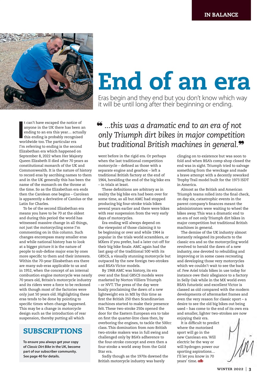 Classic Dirt Bike Preview Pages