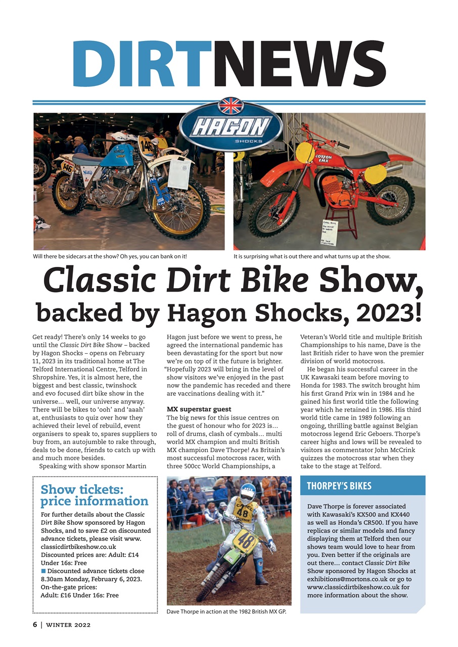Classic Dirt Bike Preview Pages