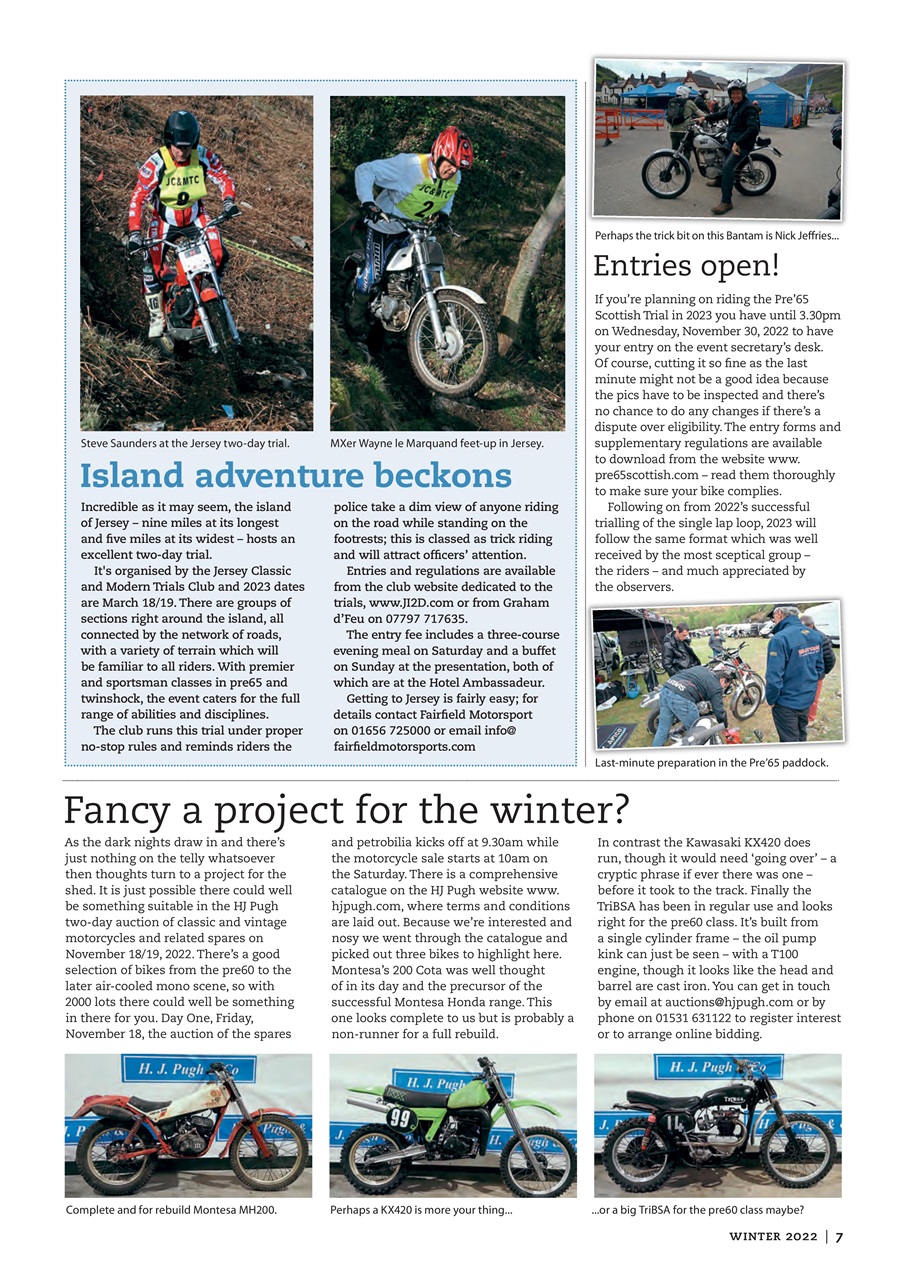 Classic Dirt Bike Preview Pages