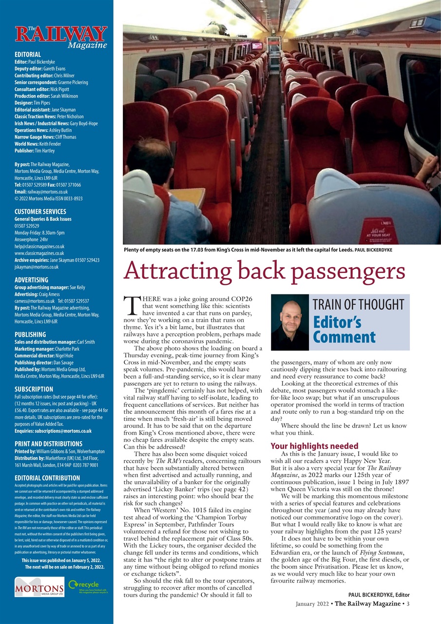 Railway Magazine Preview Pages