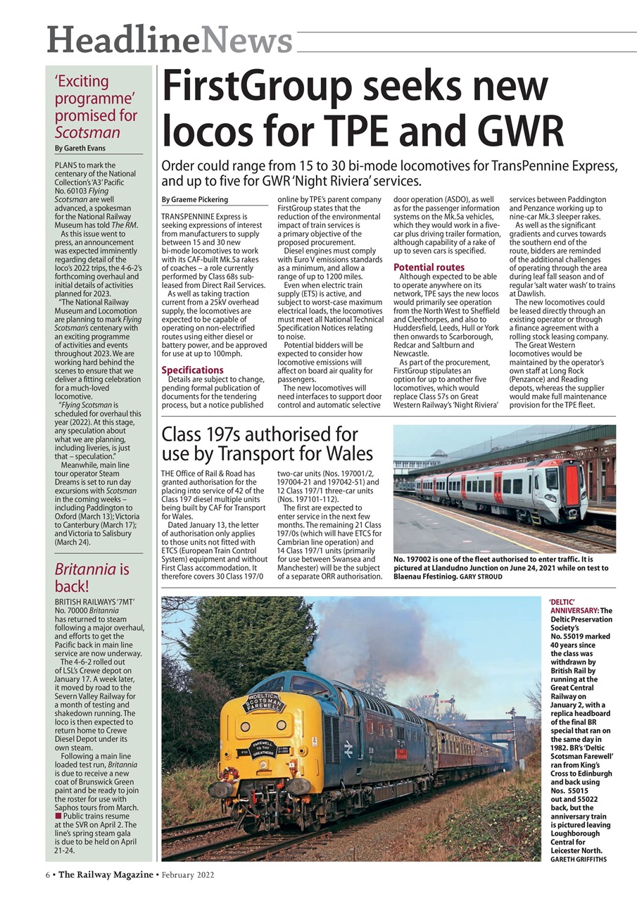 Railway Magazine Preview Pages