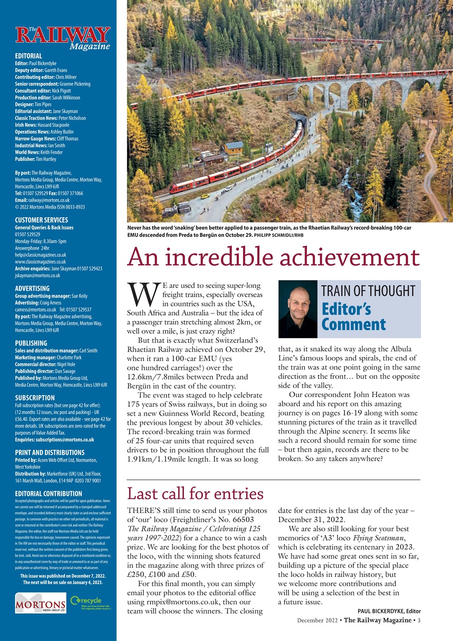 Railway Magazine Preview Pages
