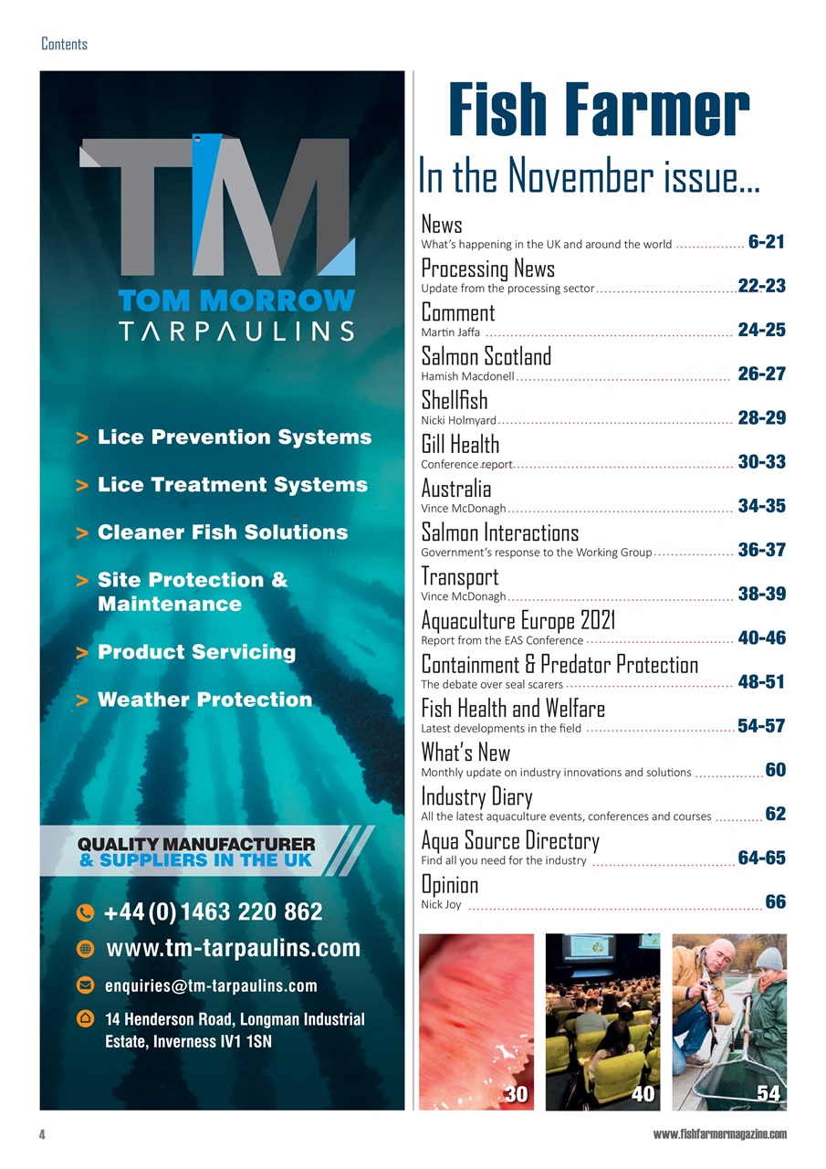 Fish Farmer Magazine Preview Pages