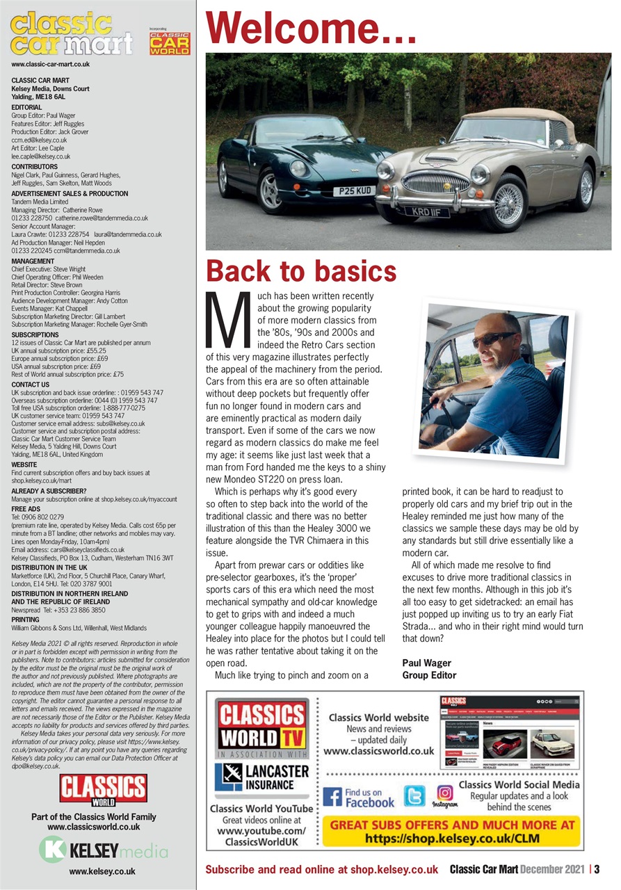 Classic Car Mart Preview Pages