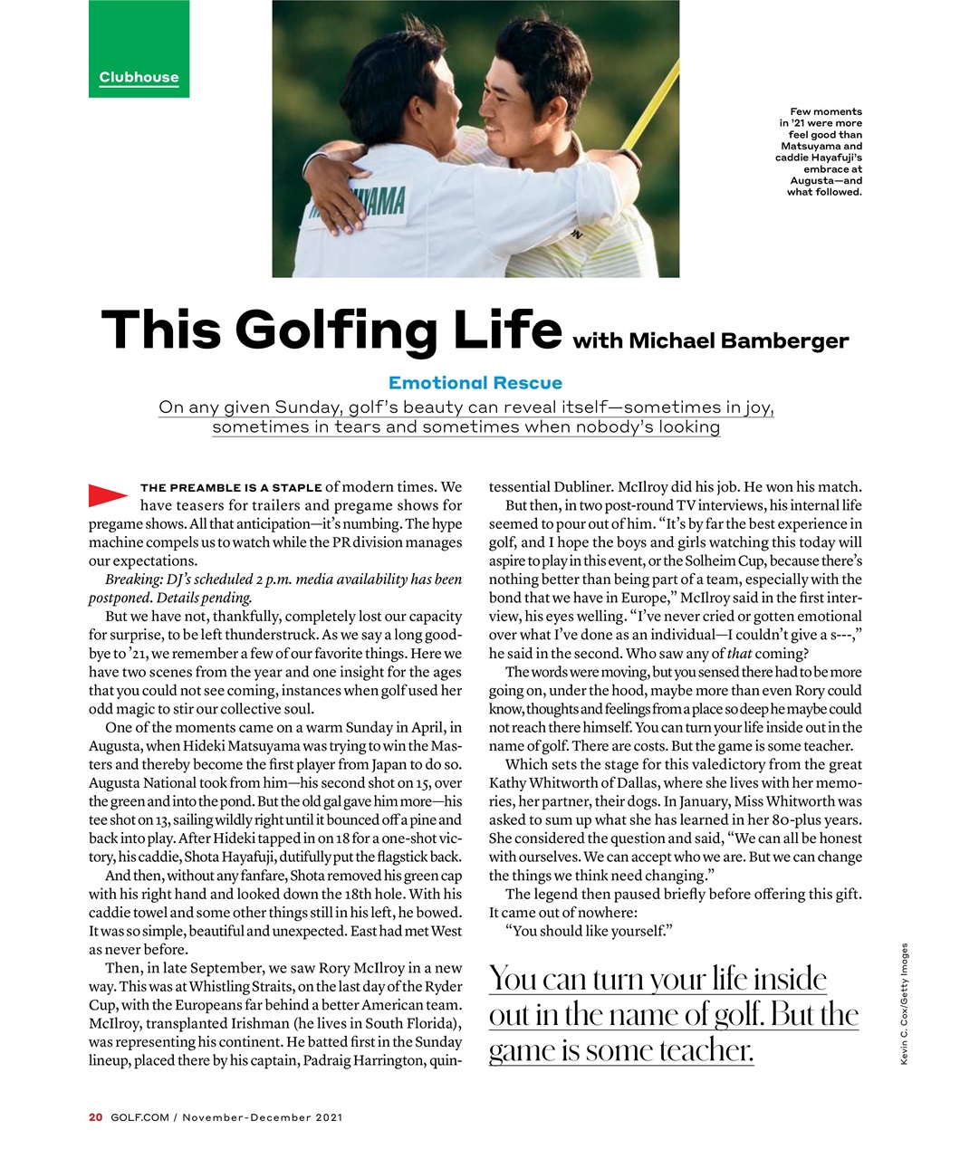 Golf Magazine Preview Pages