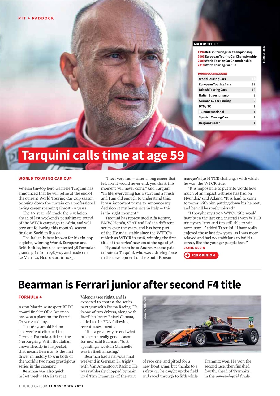 Autosport Preview Pages