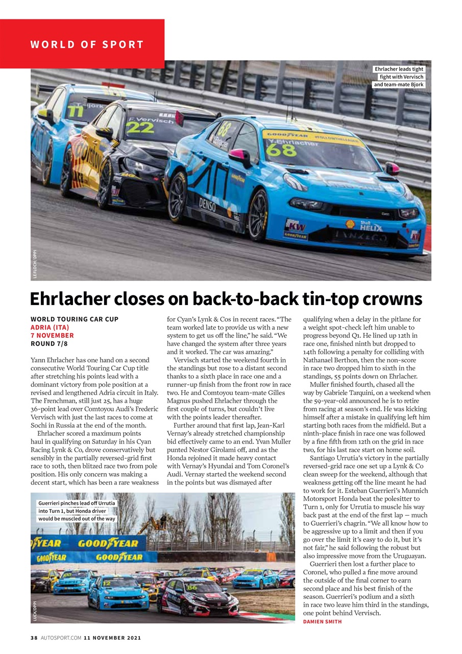 Autosport Preview Pages