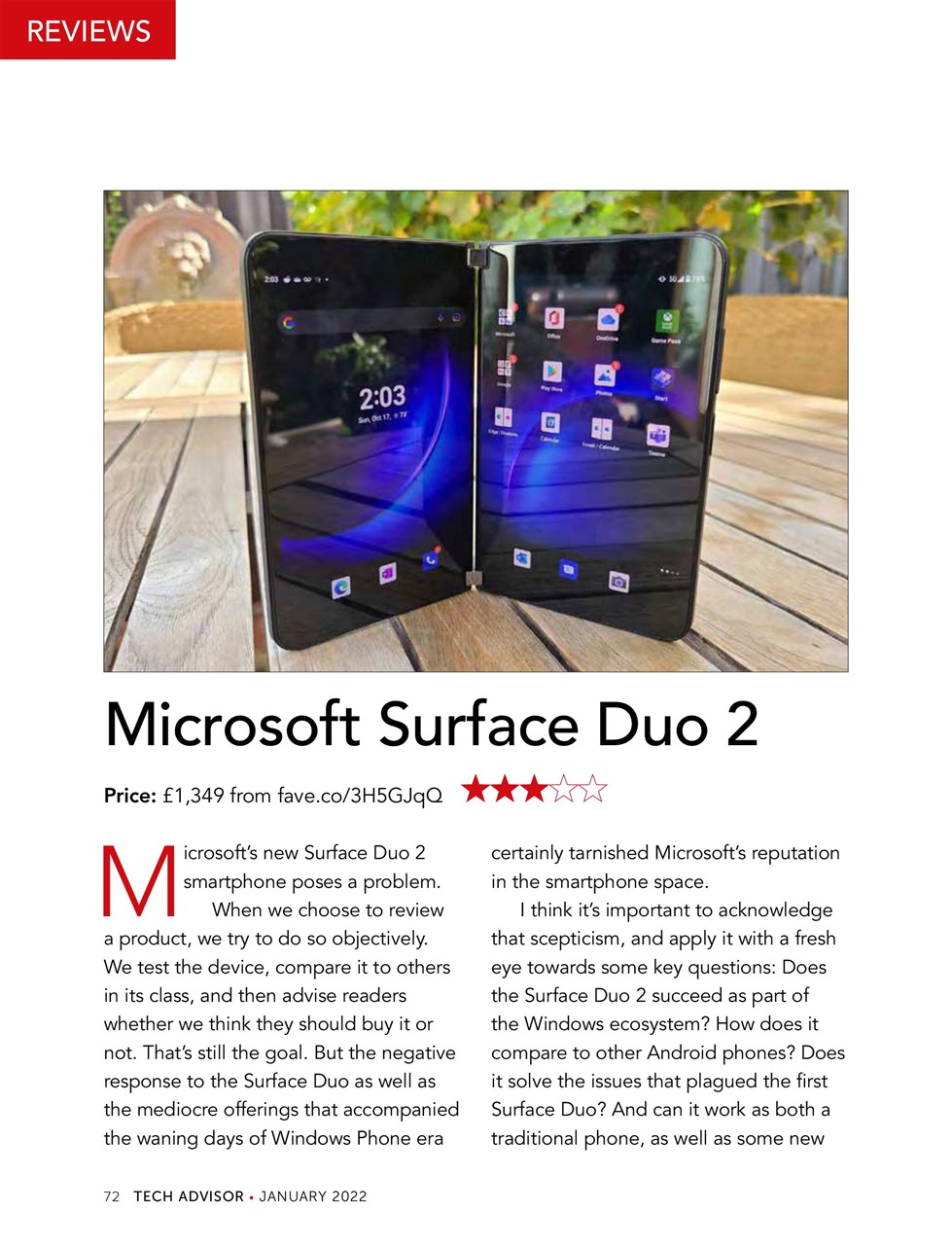 Tech Advisor Preview Pages