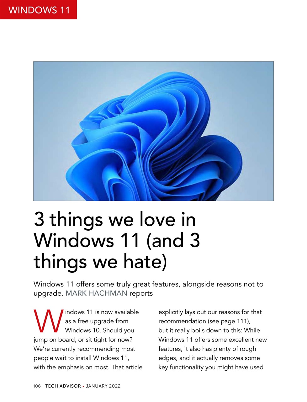 Tech Advisor Preview Pages