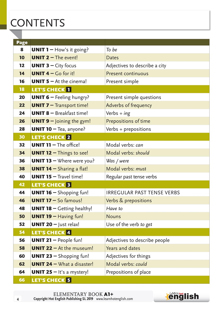 Learn Hot English Preview Pages