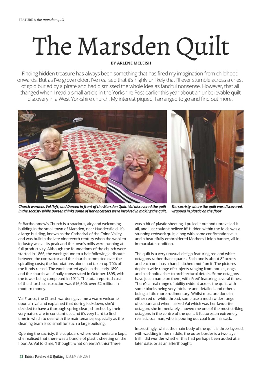 Patchwork and Quilting Preview Pages