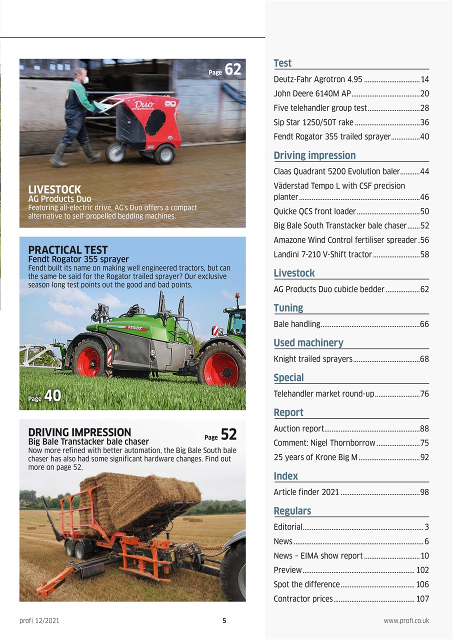 Profi International Preview Pages