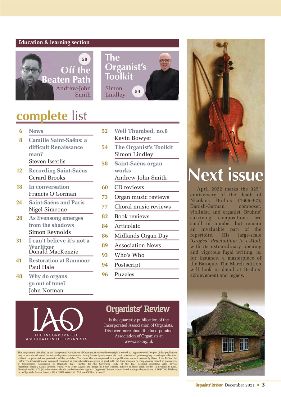 Organists' Review Preview Pages