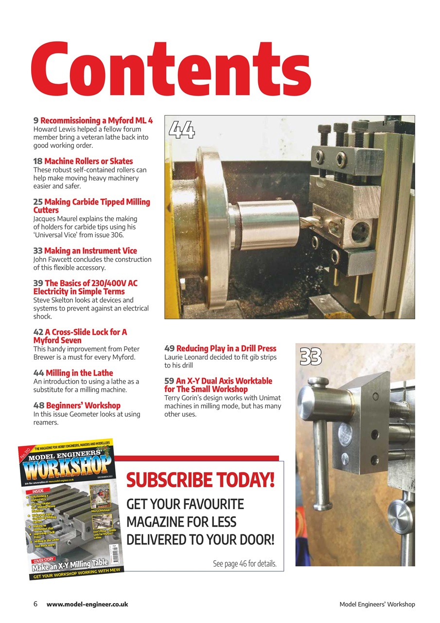 Model Engineer & Workshop Magazine Preview Pages