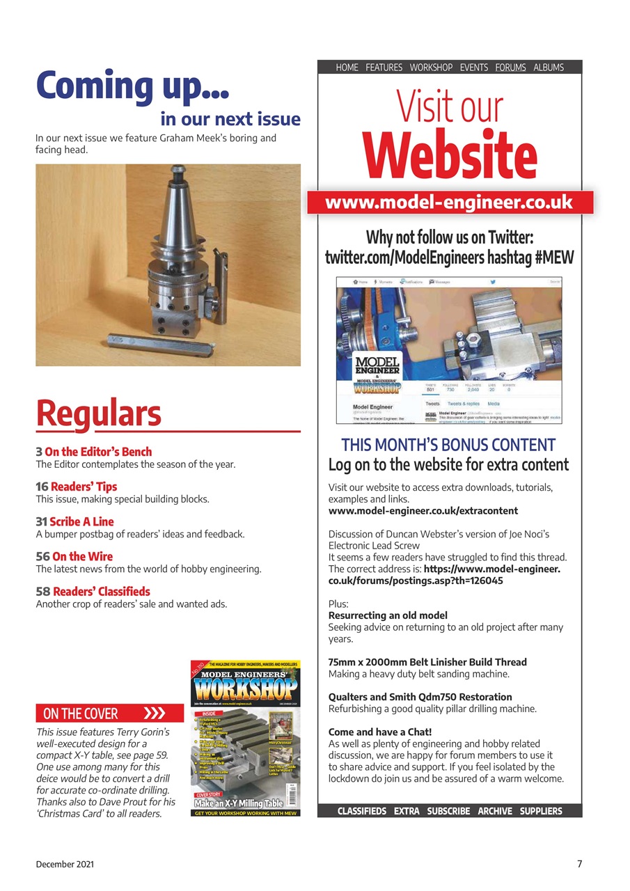 Model Engineer & Workshop Magazine Preview Pages