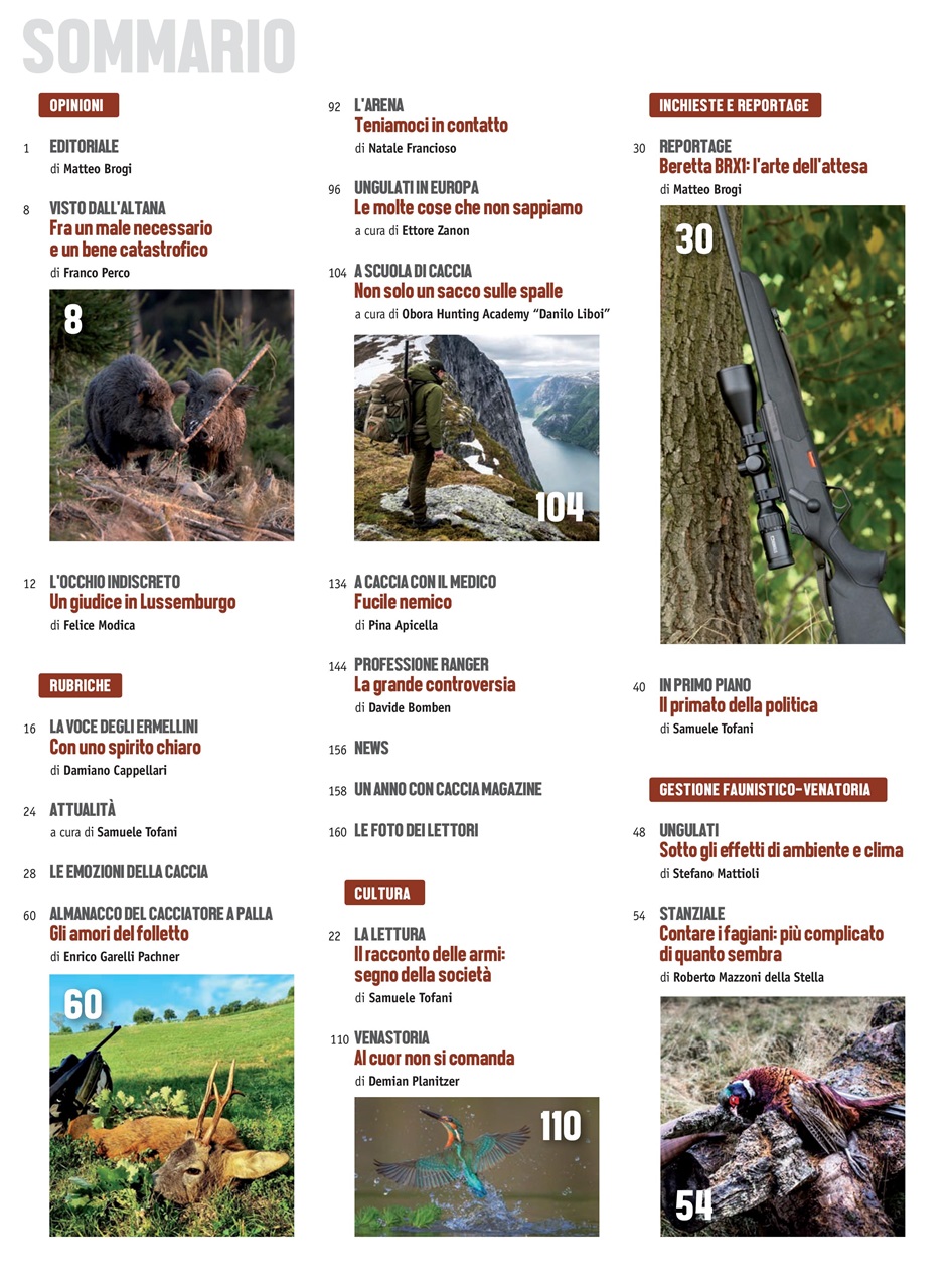 Caccia Magazine Preview Pages