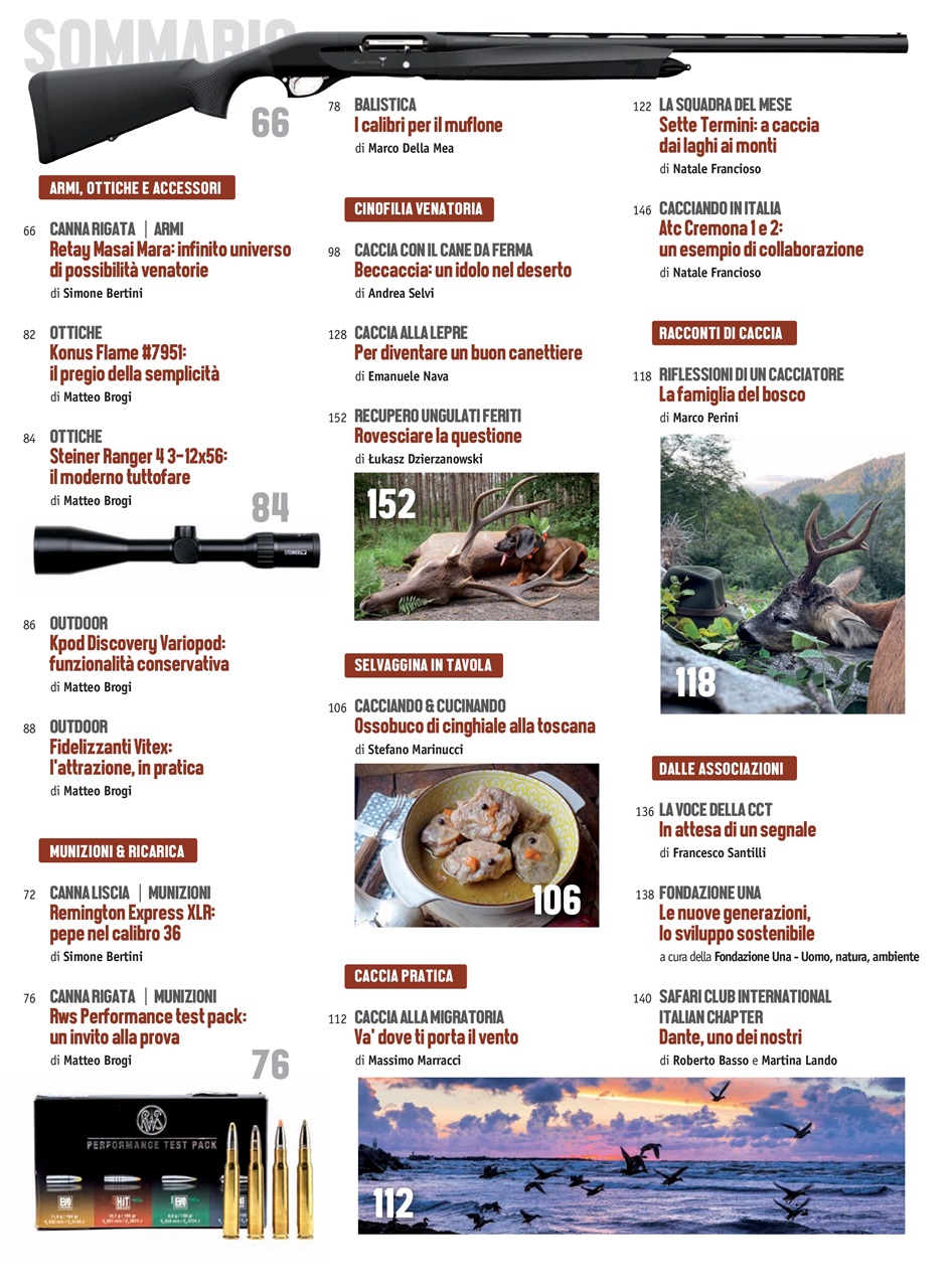 Caccia Magazine Preview Pages