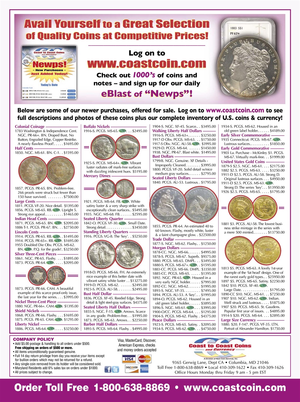 COINage Magazine Preview Pages