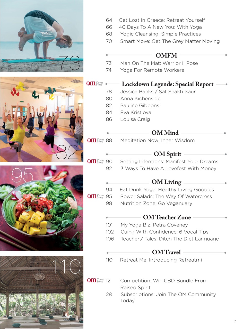 OM Yoga Magazine Preview Pages