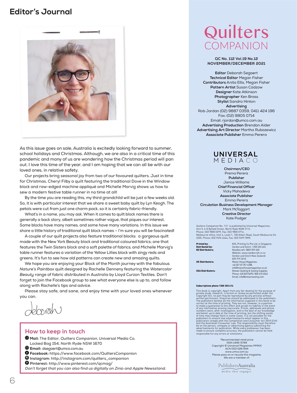 Quilters Companion Preview Pages