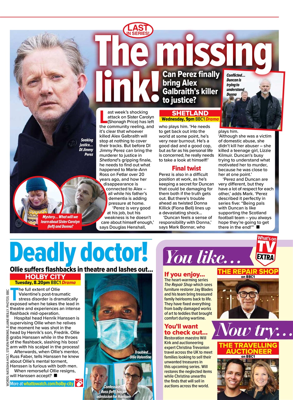 What's on TV Preview Pages