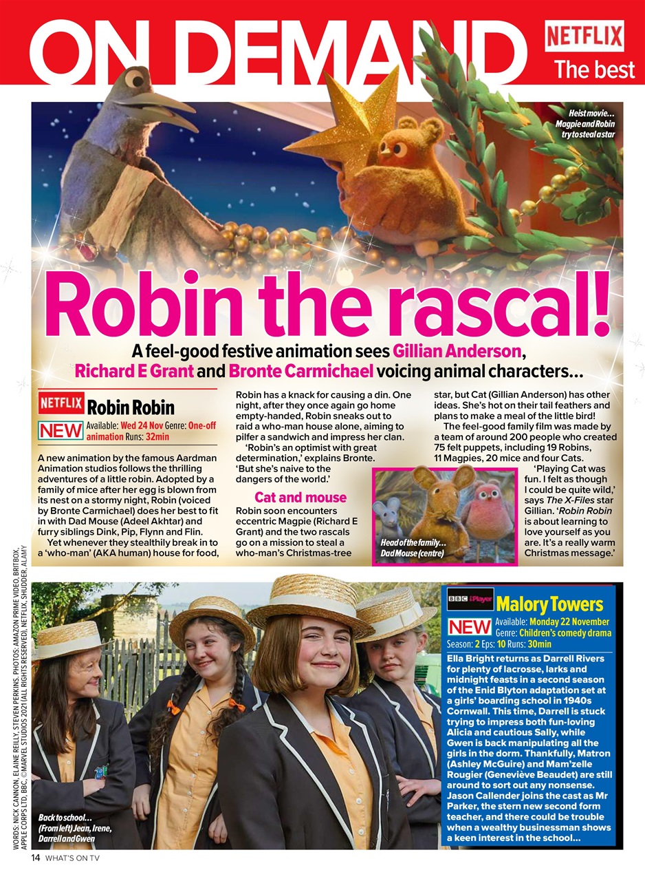 What's on TV Preview Pages