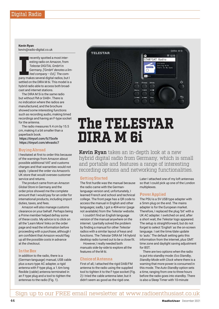 Radio User Preview Pages