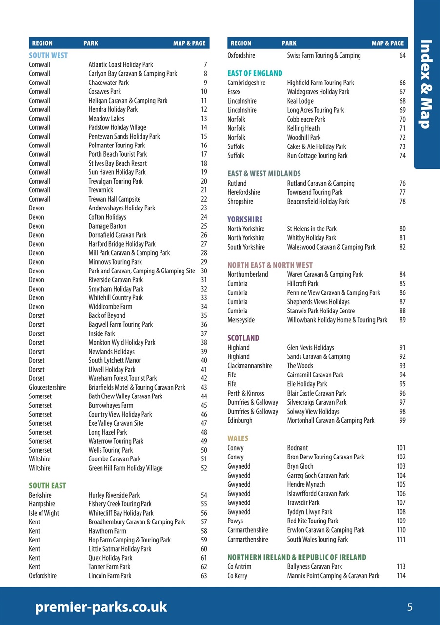 Campsite Finder Preview Pages