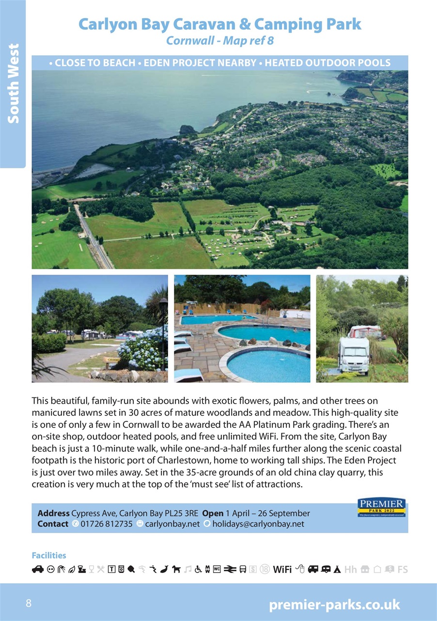 Campsite Finder Preview Pages