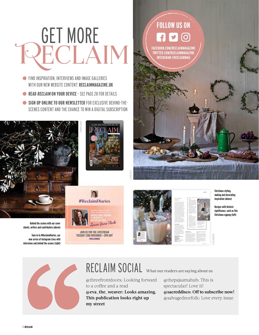 Reclaim Preview Pages