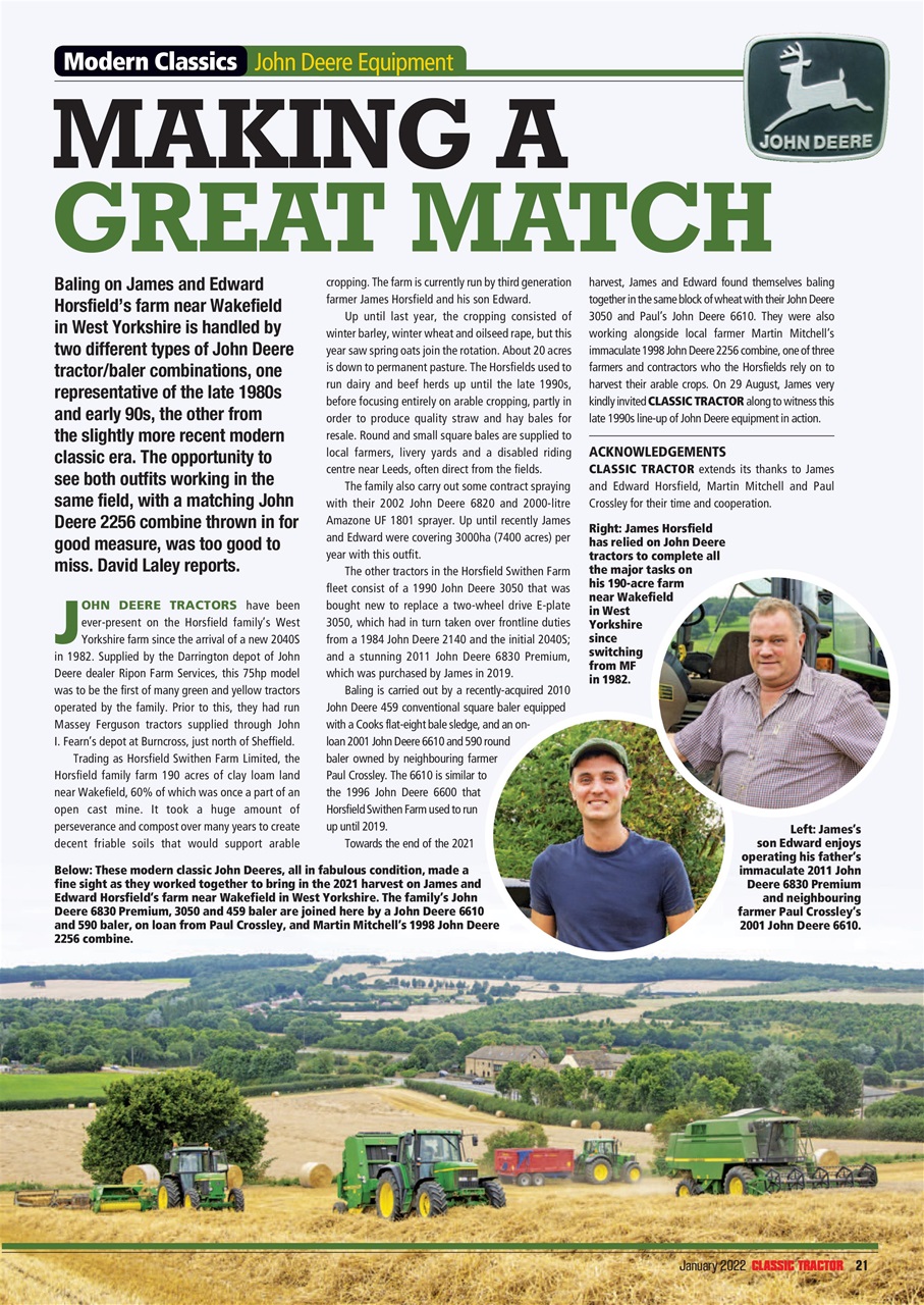 Classic Tractor Preview Pages