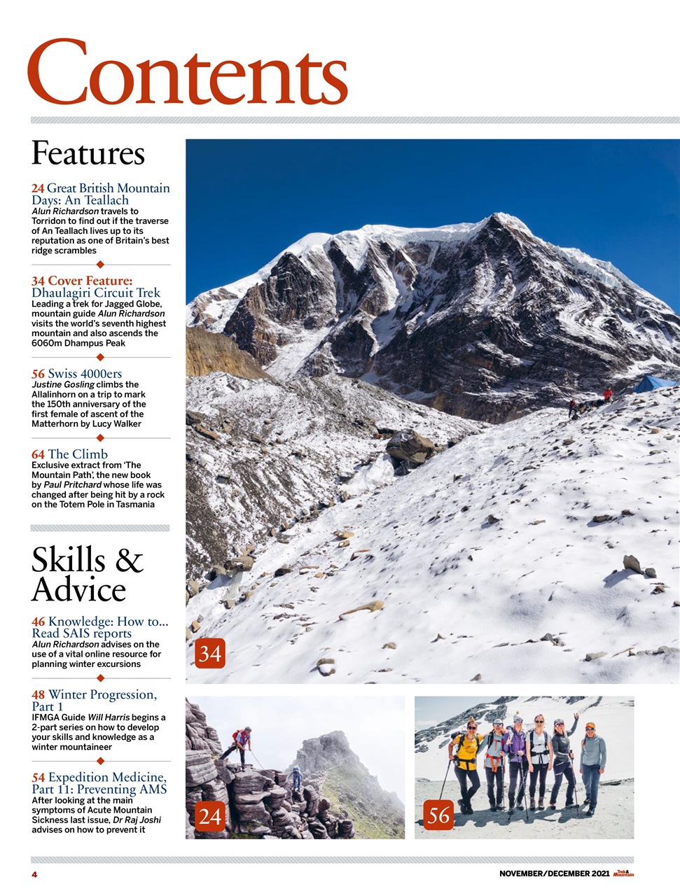 Trek & Mountain Magazine Preview Pages