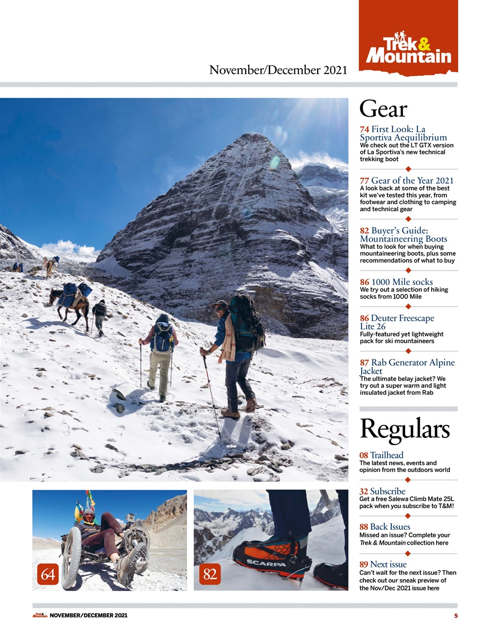 Trek & Mountain Magazine Preview Pages