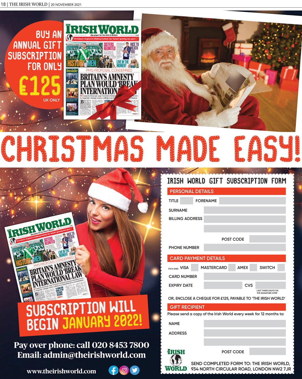 Irish World Preview Pages