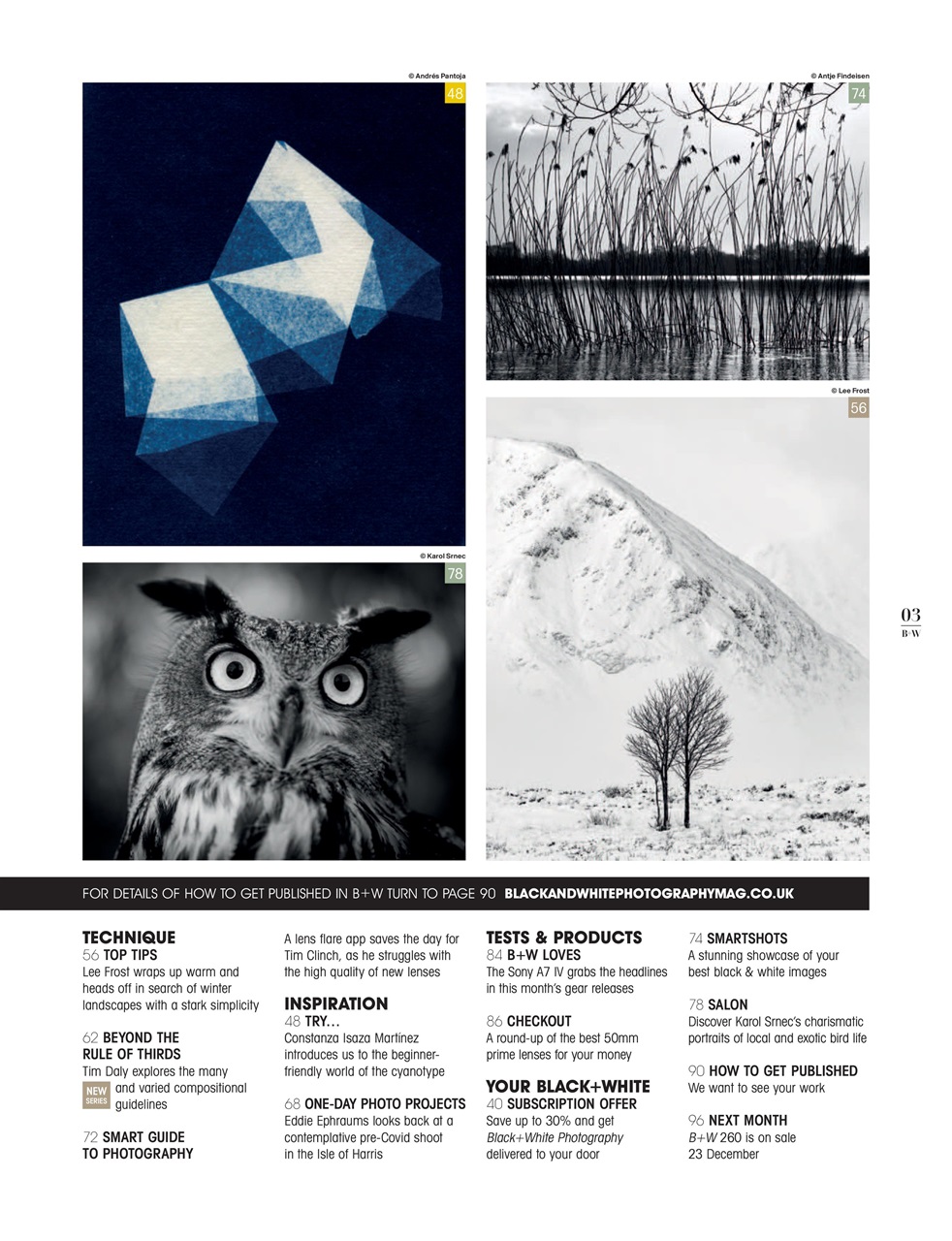 Black+White Photography Preview Pages