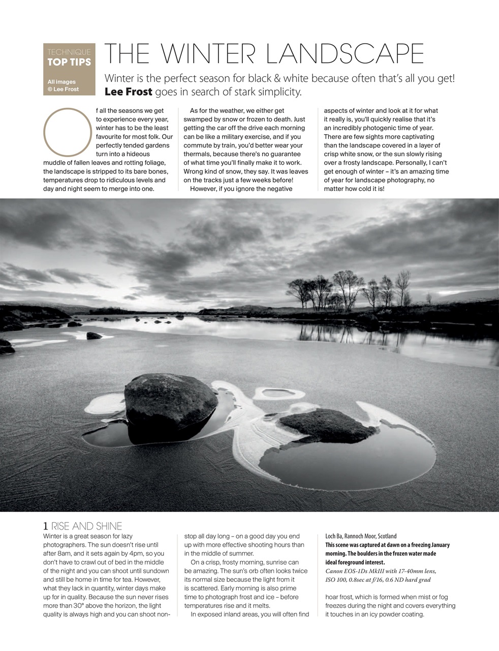 Black+White Photography Preview Pages